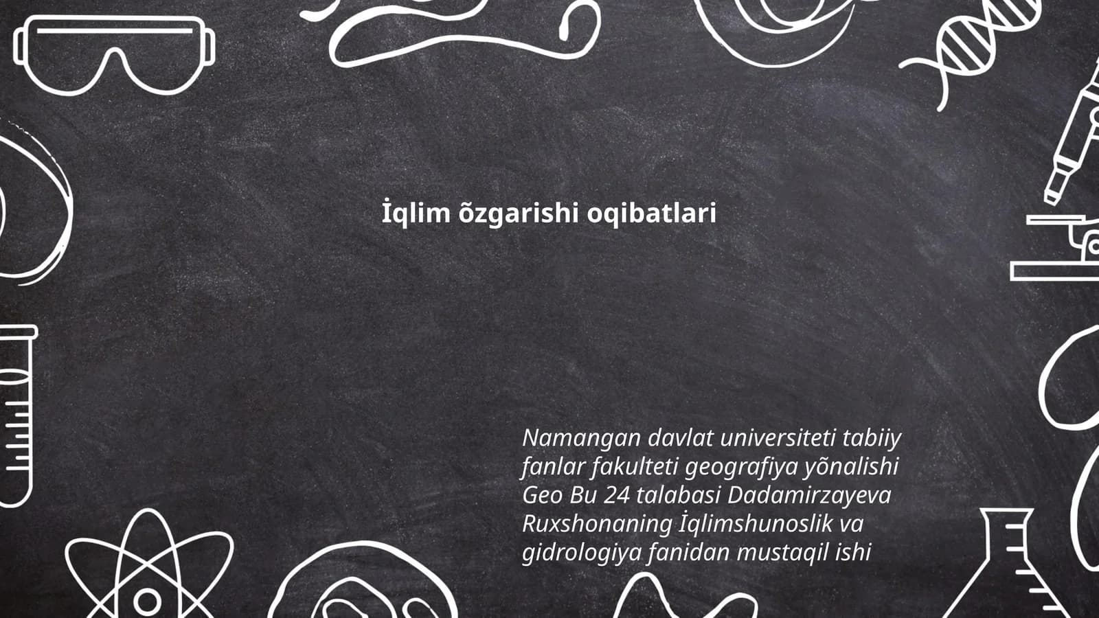 İqlim õzgarishi oqibatlari