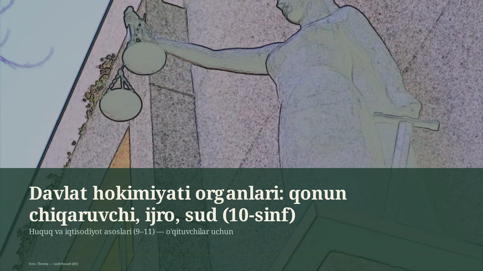 Huquq va iqtisodiyot asoslari (9–11) — o'qituvchilar uchun