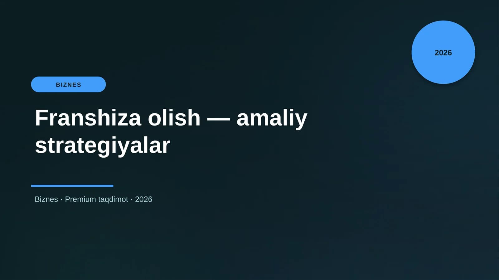 Franshiza olish — amaliy strategiyalar