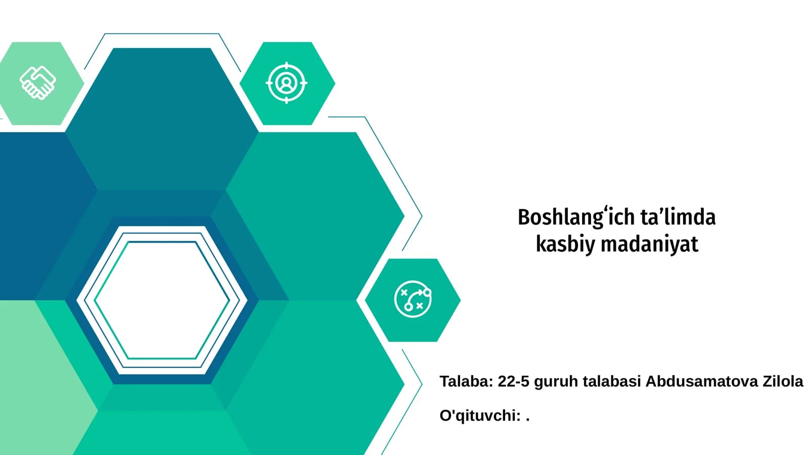 Boshlangʻich taʼlimda kasbiy madaniyat