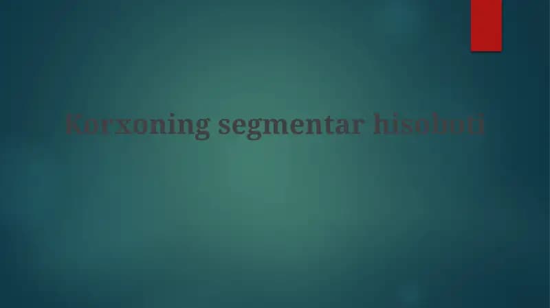 Korxoningsegmentarhisoboti