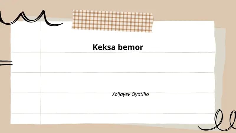Keksa bemor
