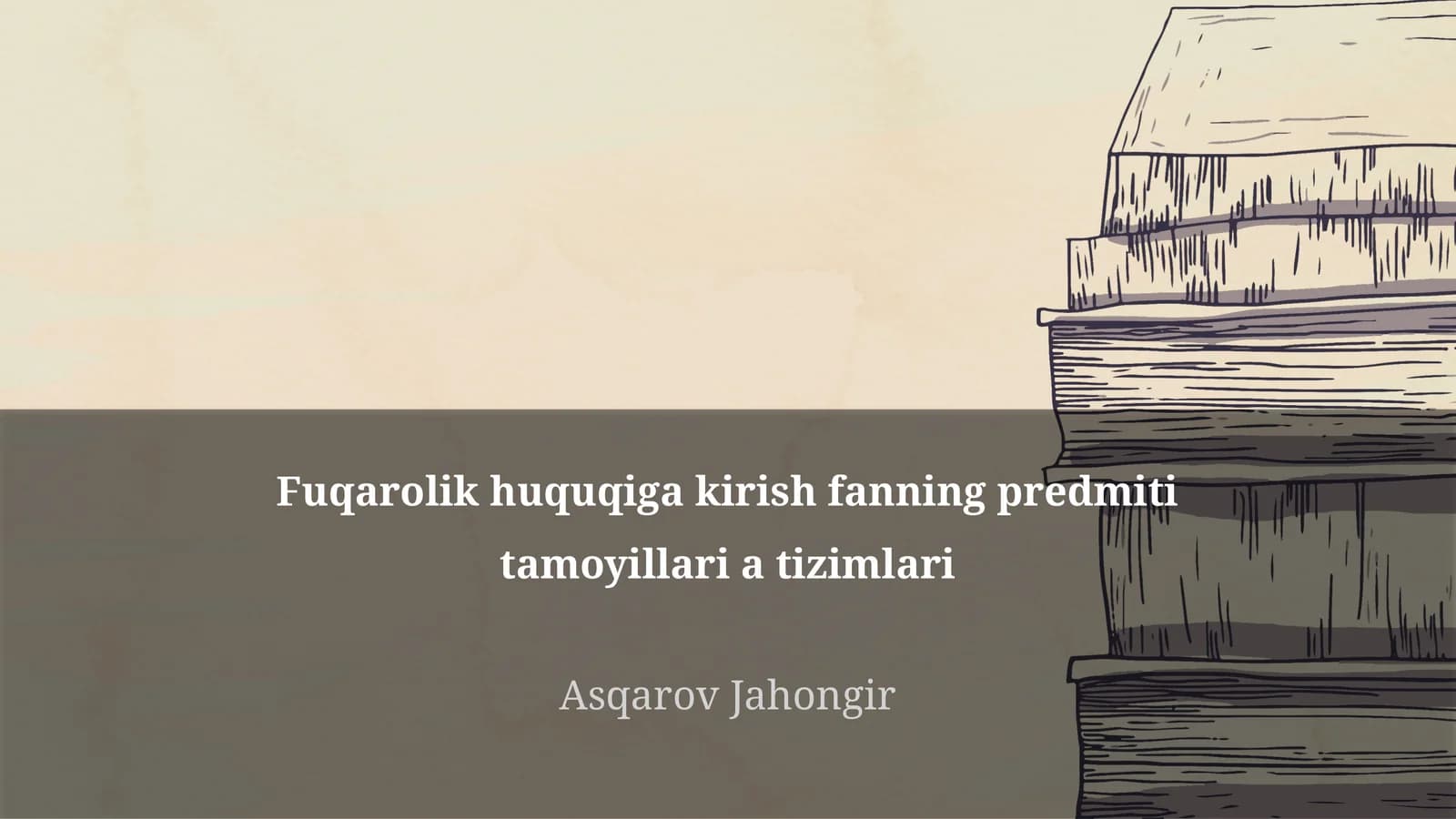 Fuqarolik huquqiga kirish fanning predmiti tamoyillari a tizimlari