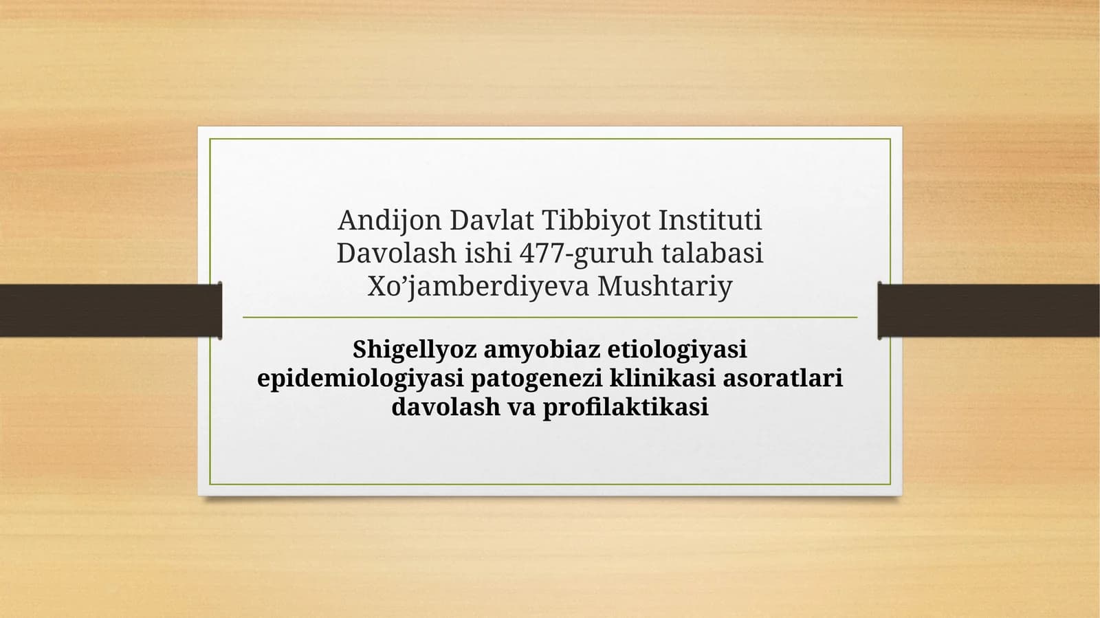 Shigellyoz amyobiaz etiologiyasi epidemiologiyasi patogenezi klinikasi asoratlari davolash va profil