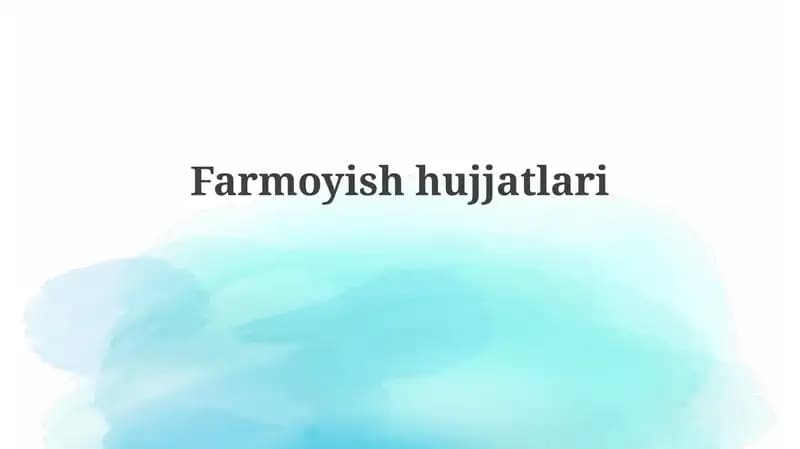 Farmoyishhujjatlari