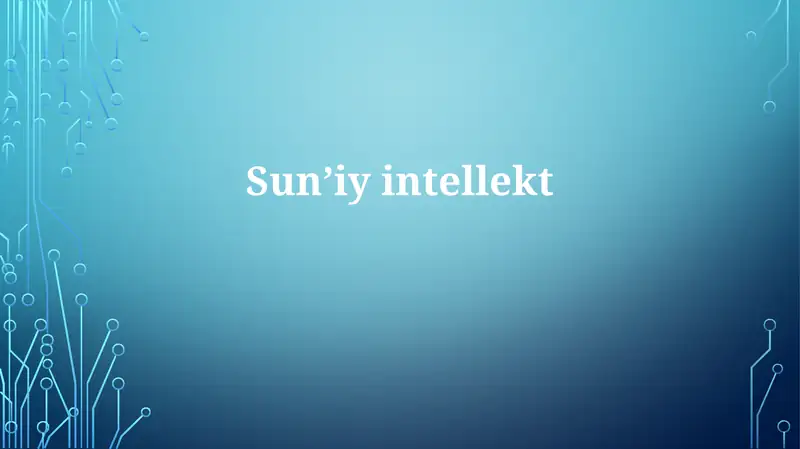 Sunʼiyintellekt