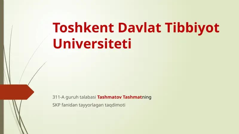 ogʻiz boʻshligʻi profilaktik tekshirish