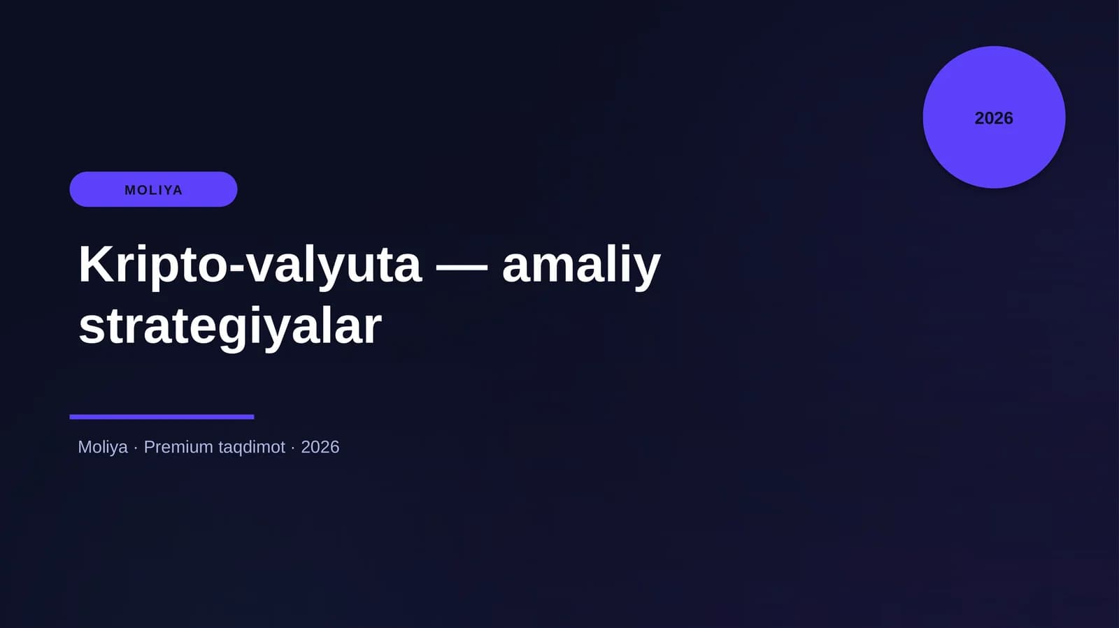 Kripto-valyuta — amaliy strategiyalar