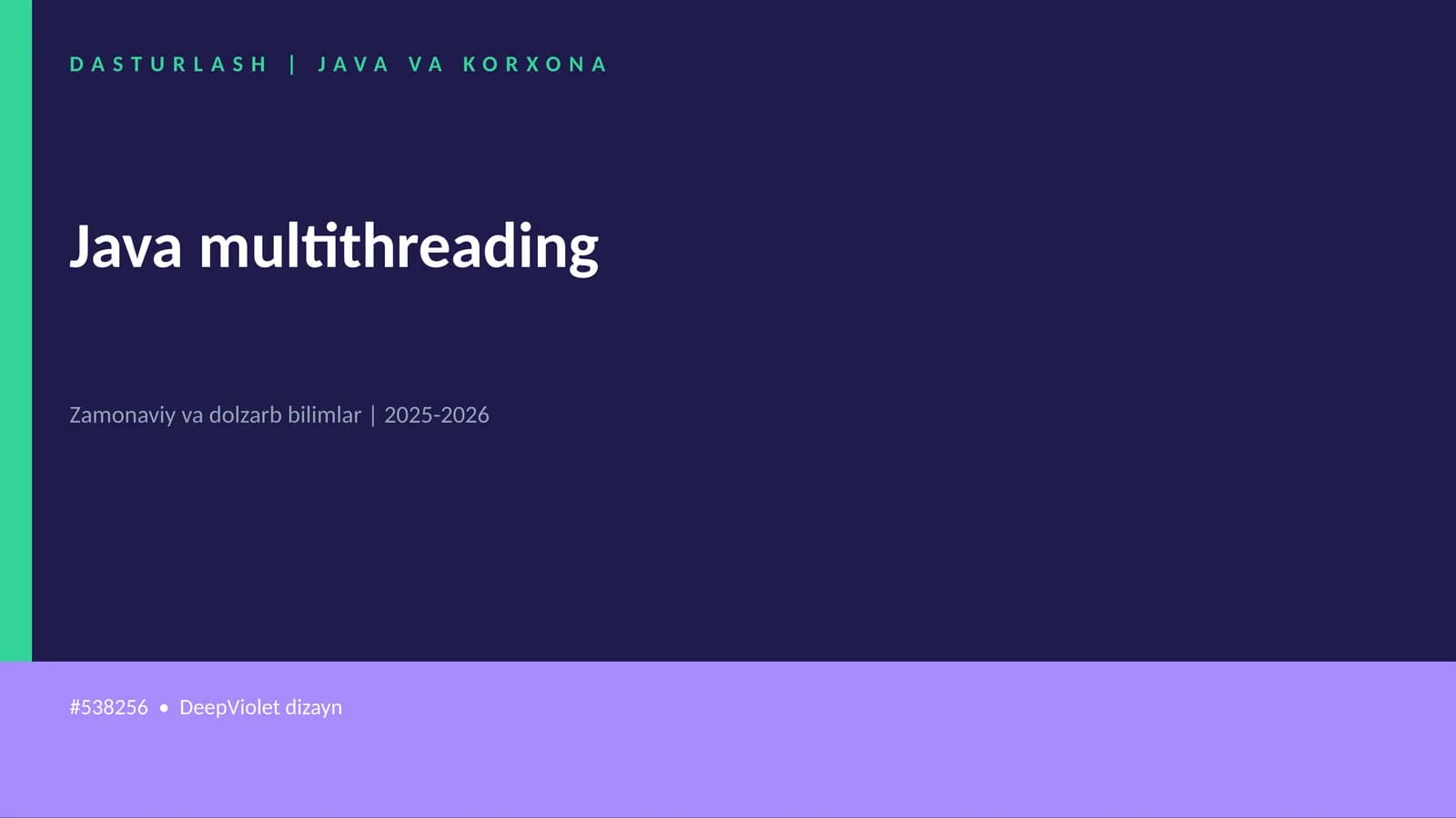 Java multithreading