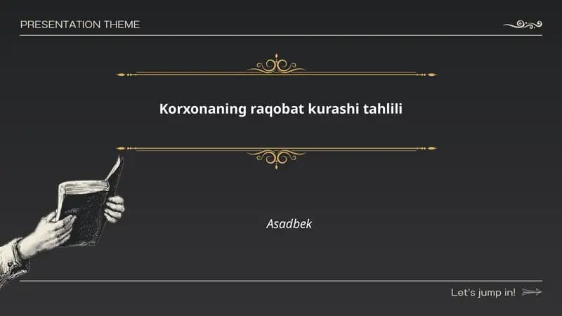 Korxonaning raqobat kurashi tahlili