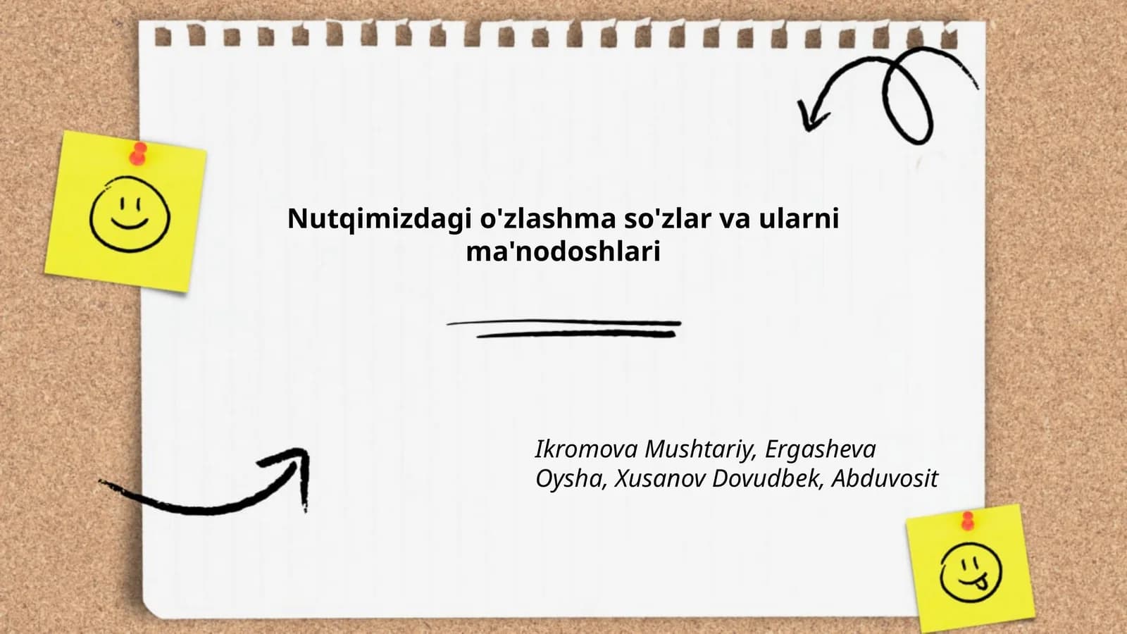 Nutqimizdagi o'zlashma so'zlar va ularni ma'nodoshlari