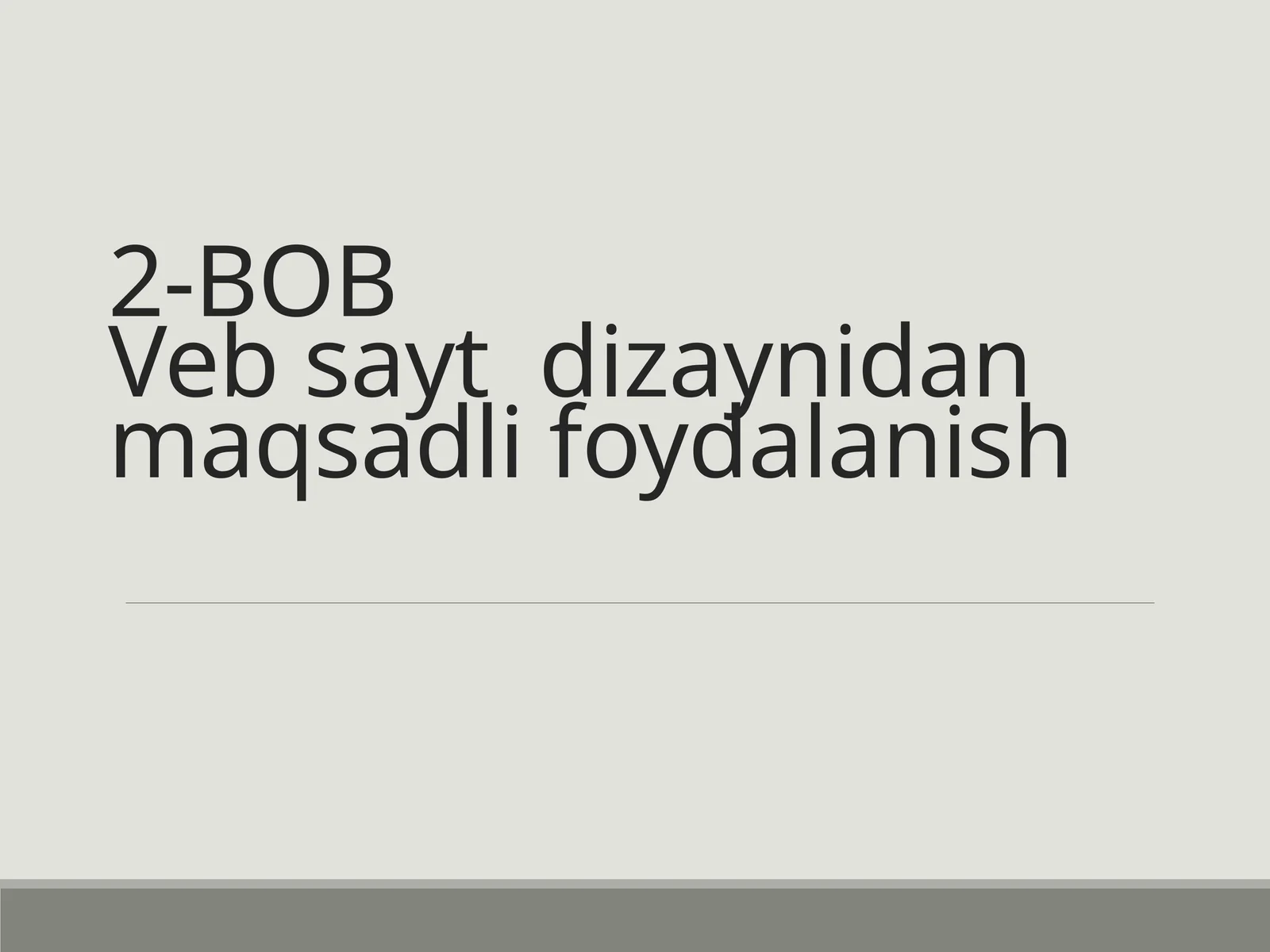 HTML nima
