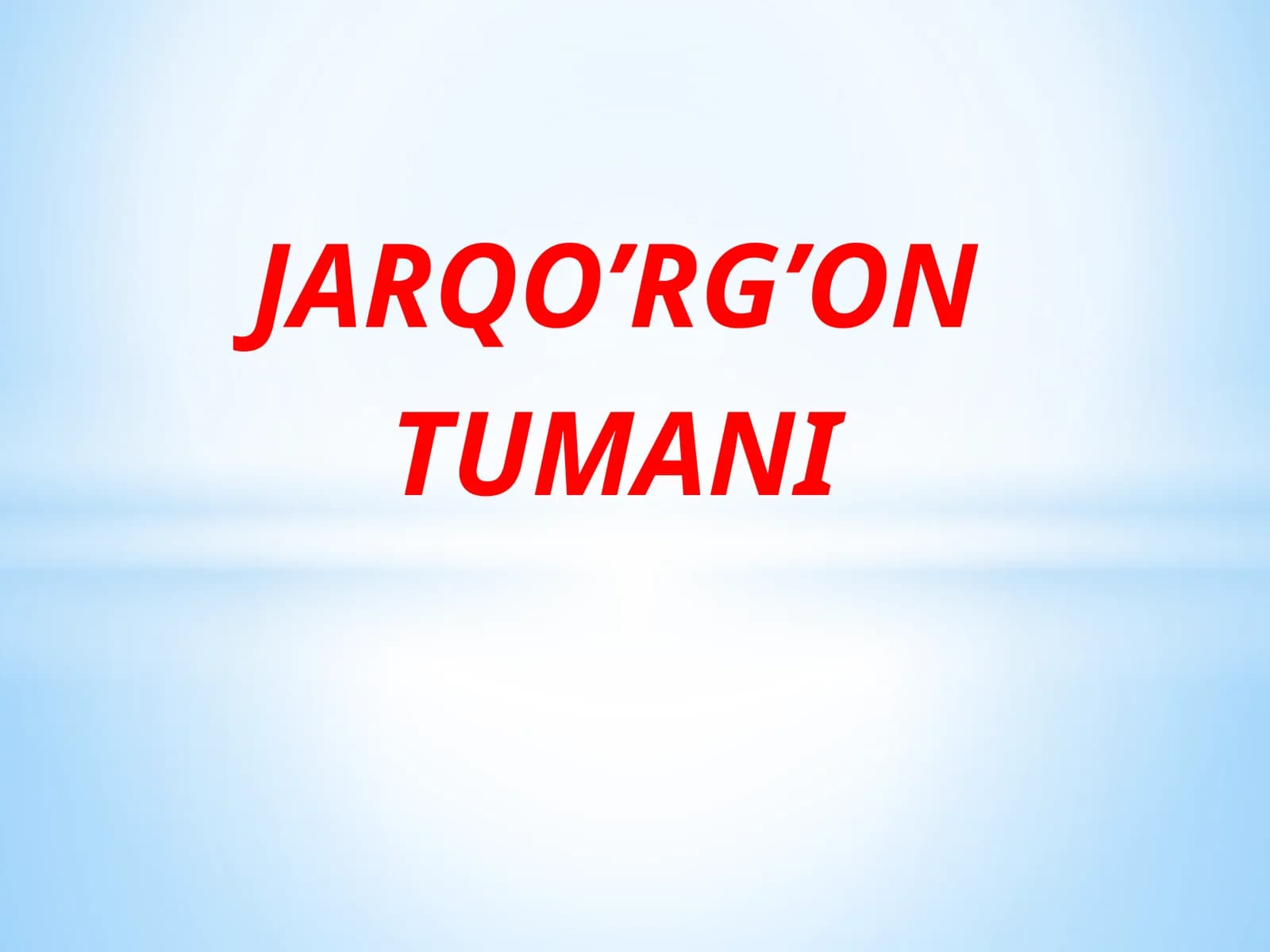 Jarqo’rg’on