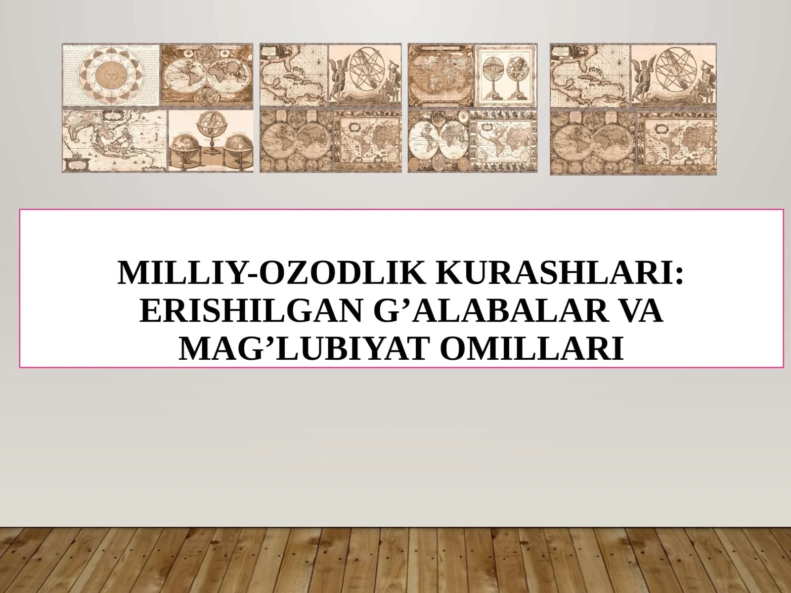MILLIY-OZODLIKKURASHLARI: ERISHILGAN G’ALABALAR VAMAG’LUBIYATOMILLARI