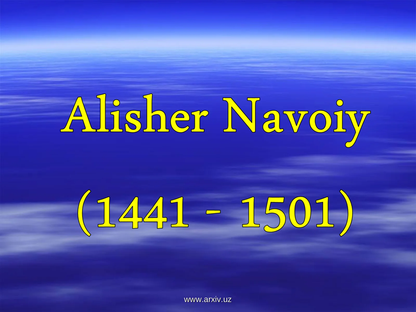 Alisher Navoiy