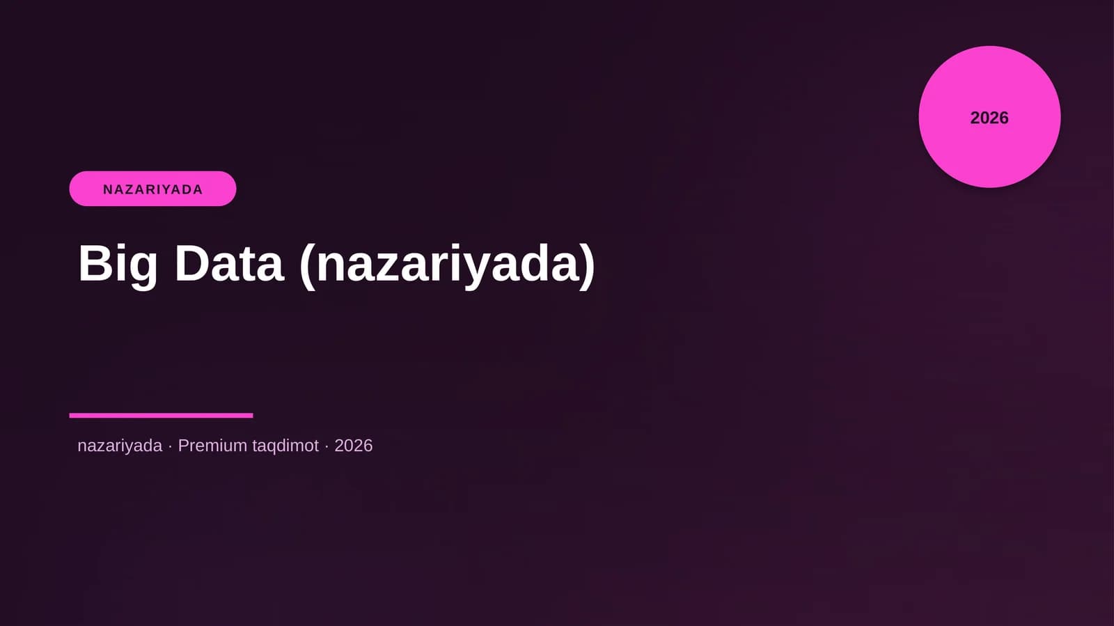 Big Data (nazariyada)