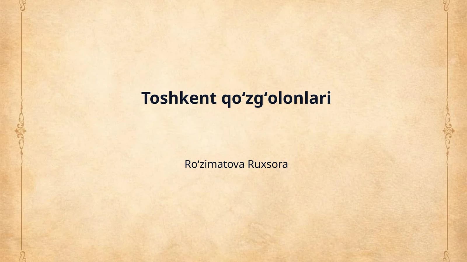 Toshkent qoʻzgʻolonlari