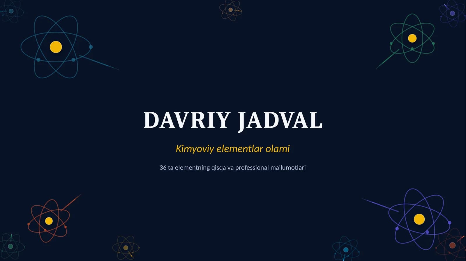 DAVRIY JADVAL