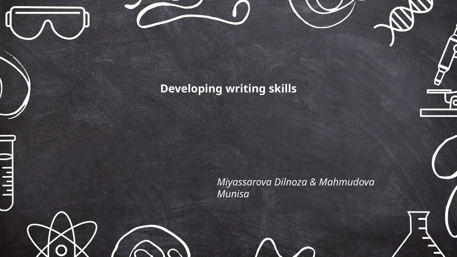Developing writing skills