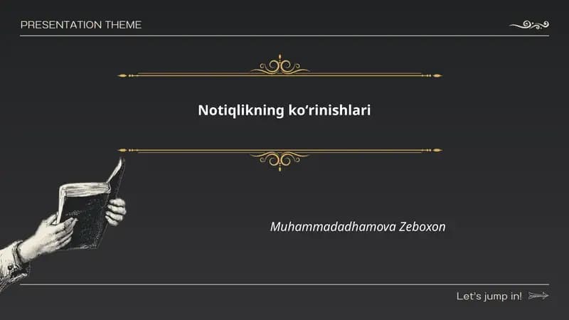 Notiqlikning koʻrinishlari