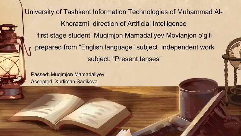 Independent work on English language