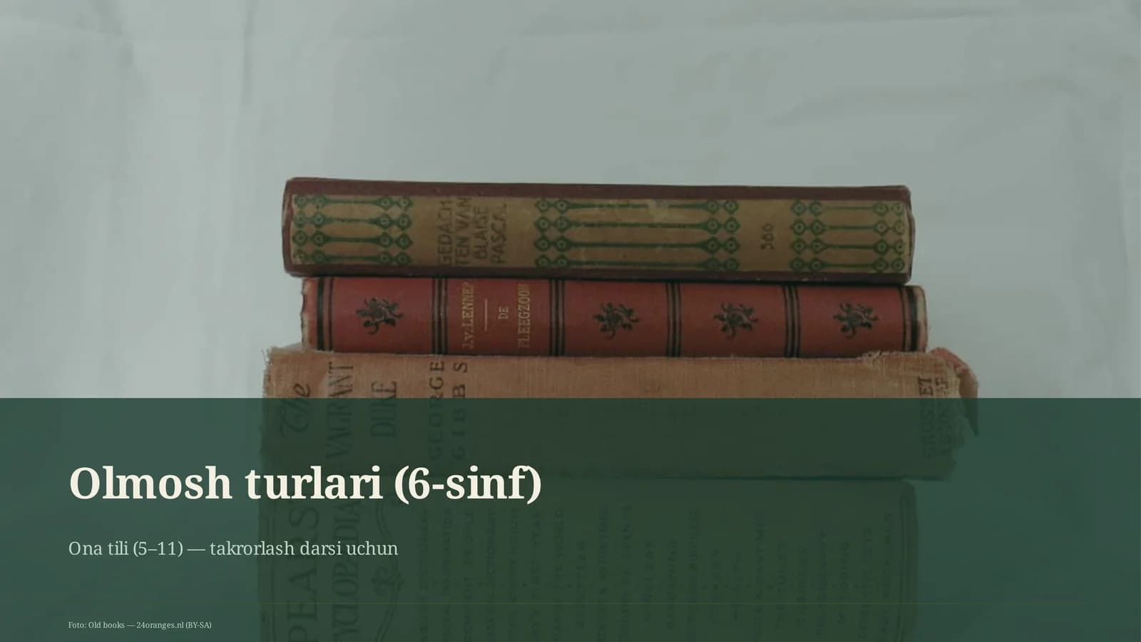 Olmosh turlari (6-sinf)