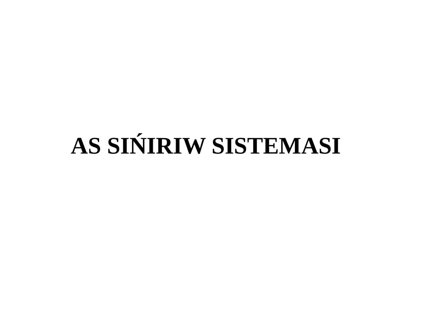 AS SIŃIRIW SISTEMASI
