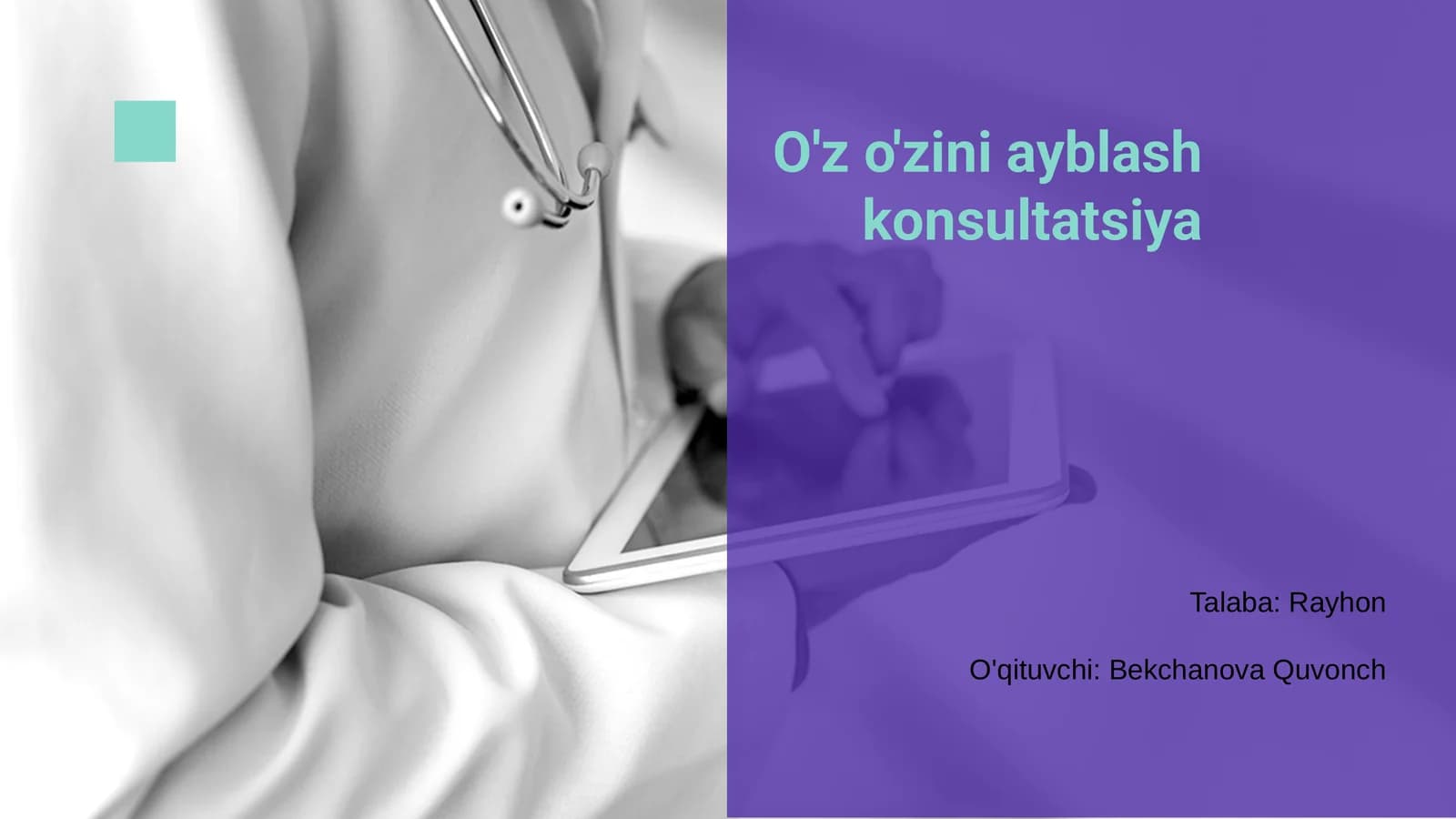 O'z o'zini ayblash konsultatsiya
