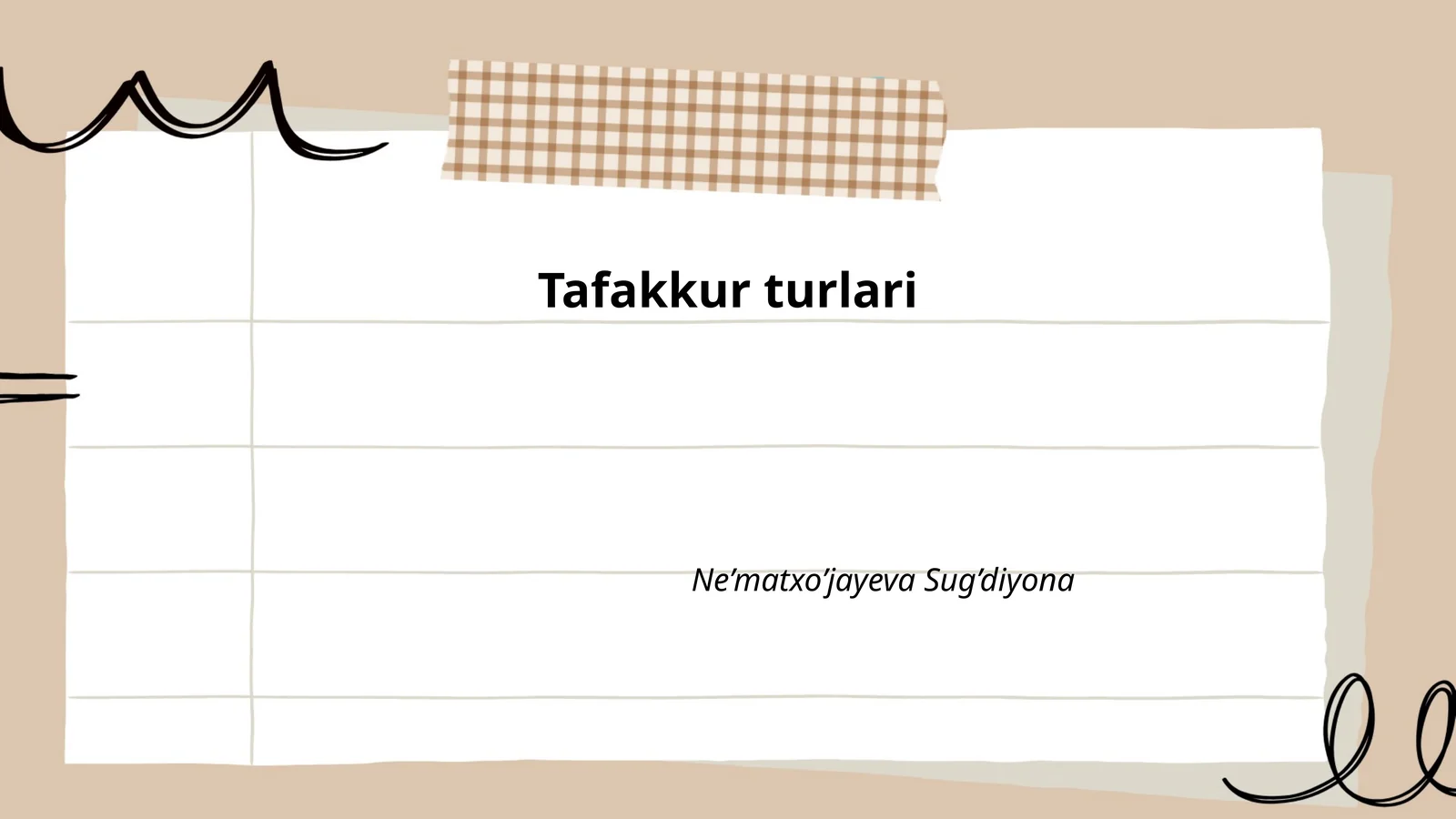 Tafakkur turlari