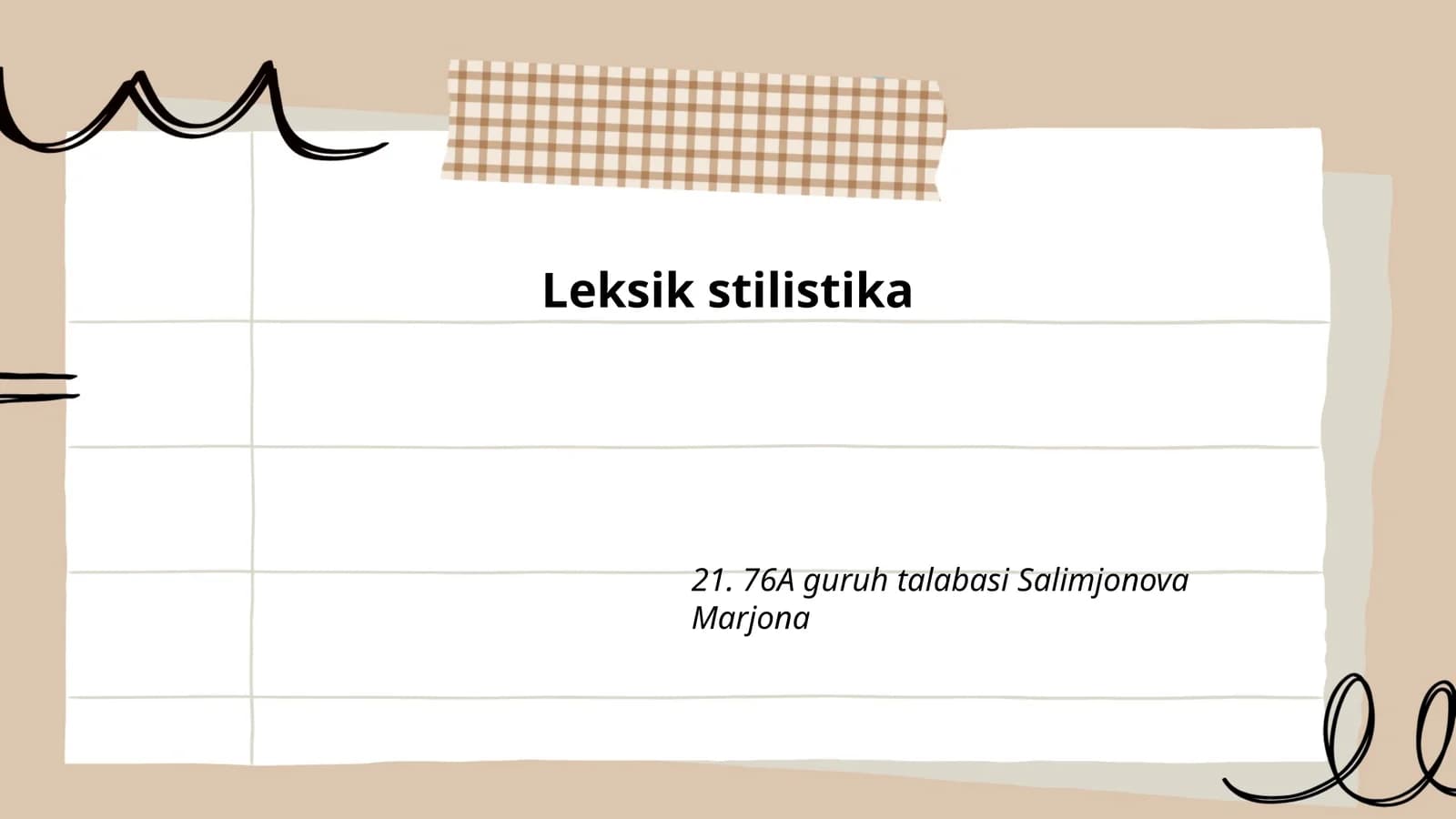 Leksik stilistika