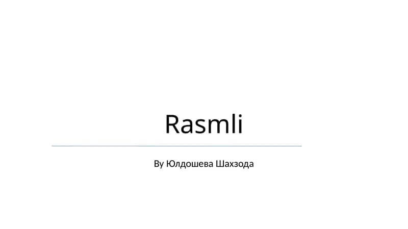 Rasmli