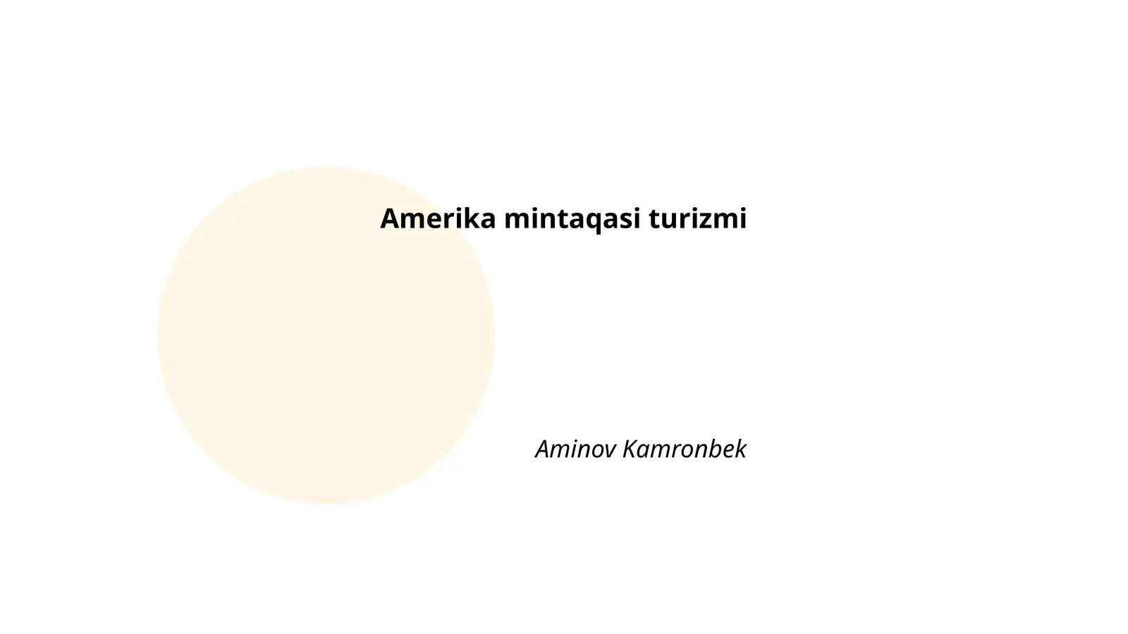 Amerika mintaqasi turizmi