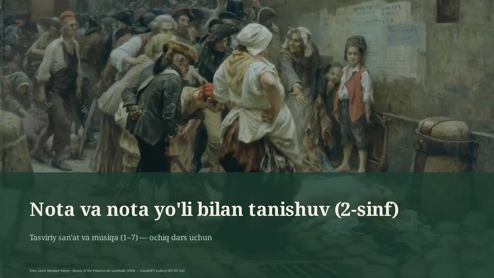 Nota va nota yo'li bilan tanishuv (2-sinf)