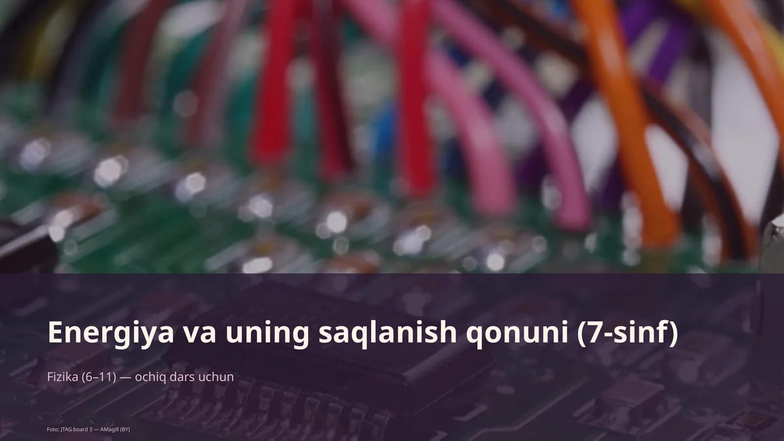 Energiya va uning saqlanish qonuni (7-sinf)