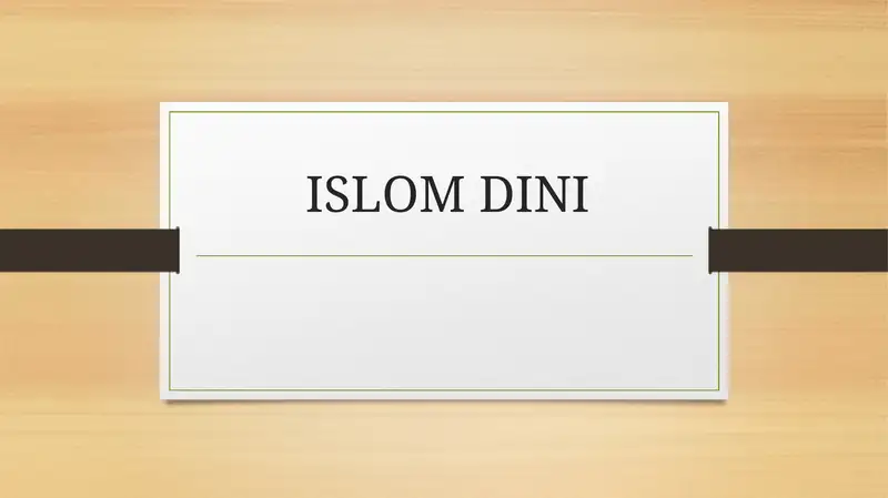 ISLOM DINI