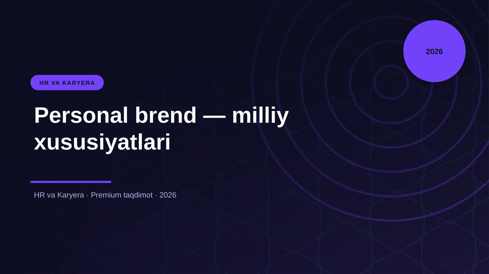 Personal brend — milliy xususiyatlari