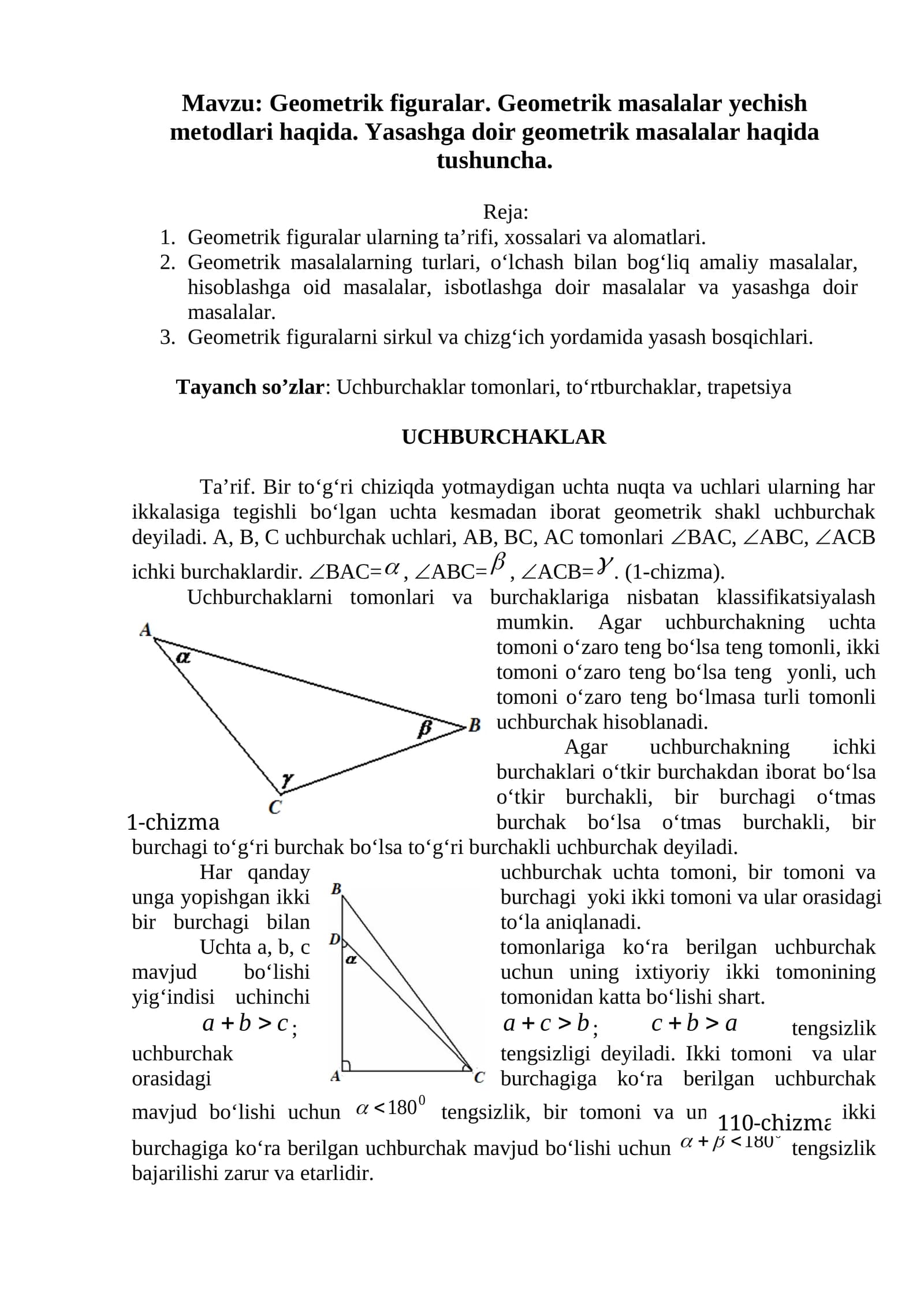 Geometrik figuralar