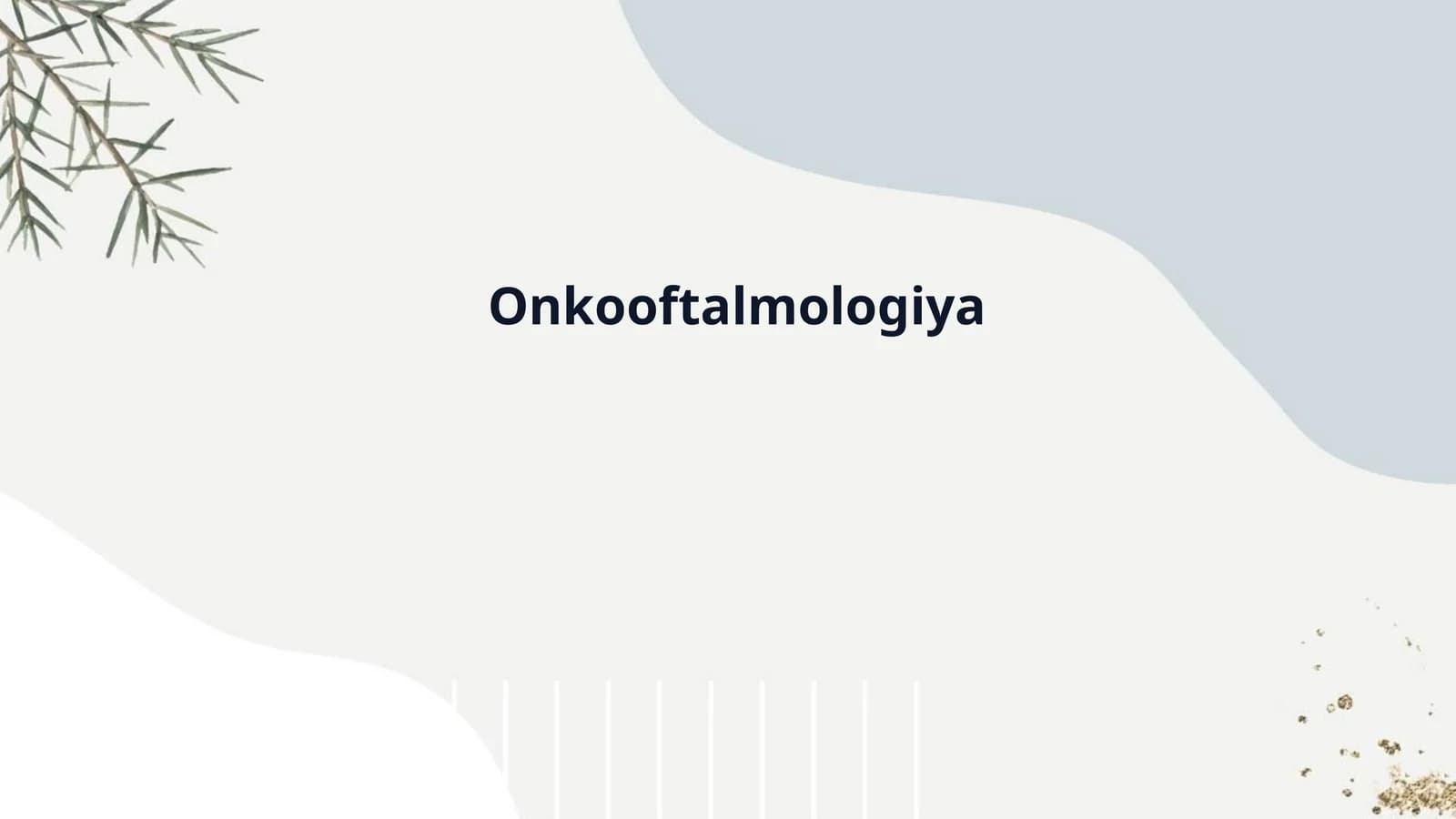 Onkooftalmologiya