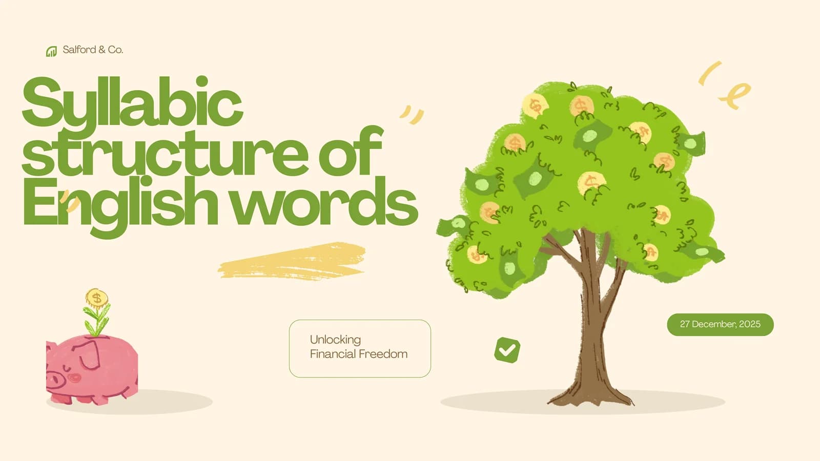 Syllabic structure of English words