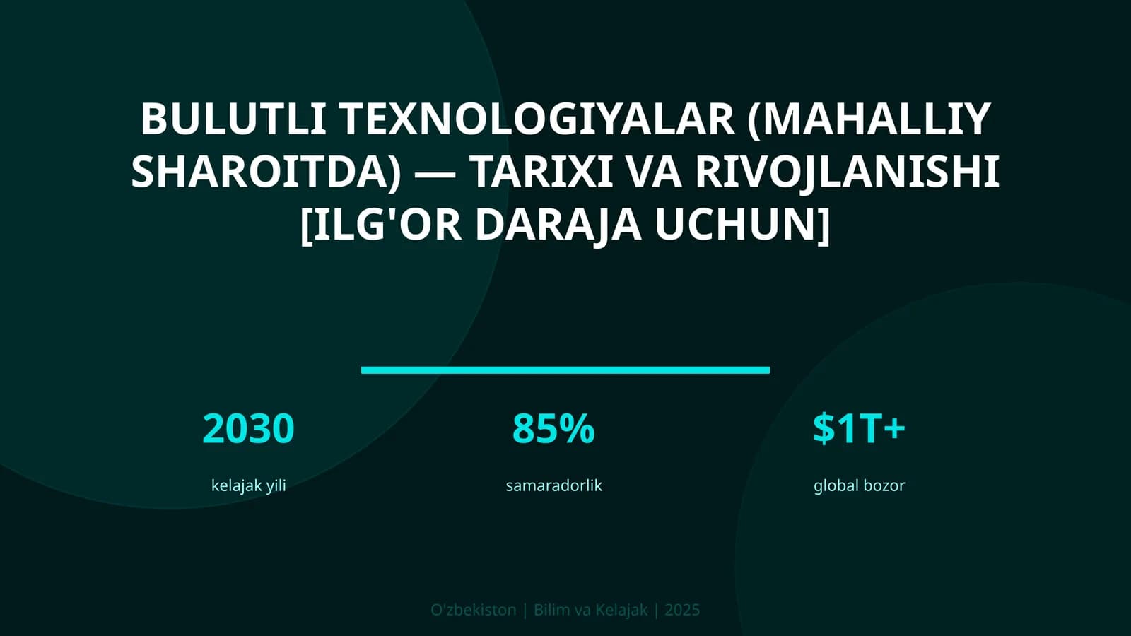 Bulutli texnologiyalar (mahalliy sharoitda) — tarixi va rivojlanishi [ilg'or daraja uchun]