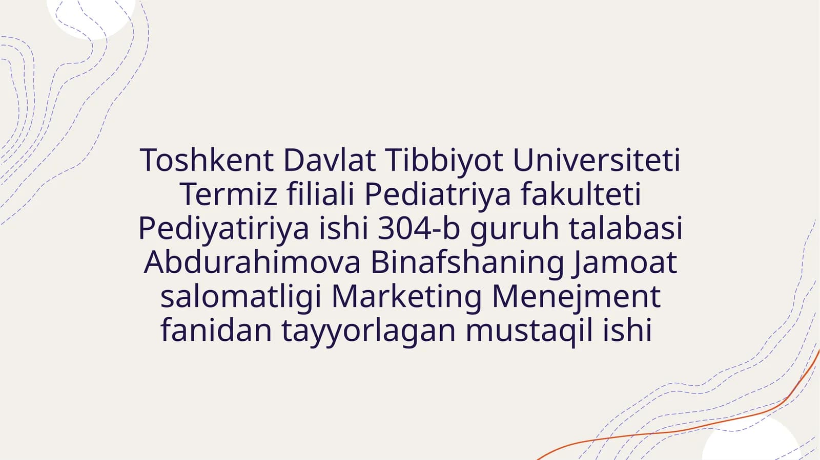 Tibbiyotda statistikaning ahamiyati Statistik tadqiqotlar natijalarini baholash usullari Statistik t