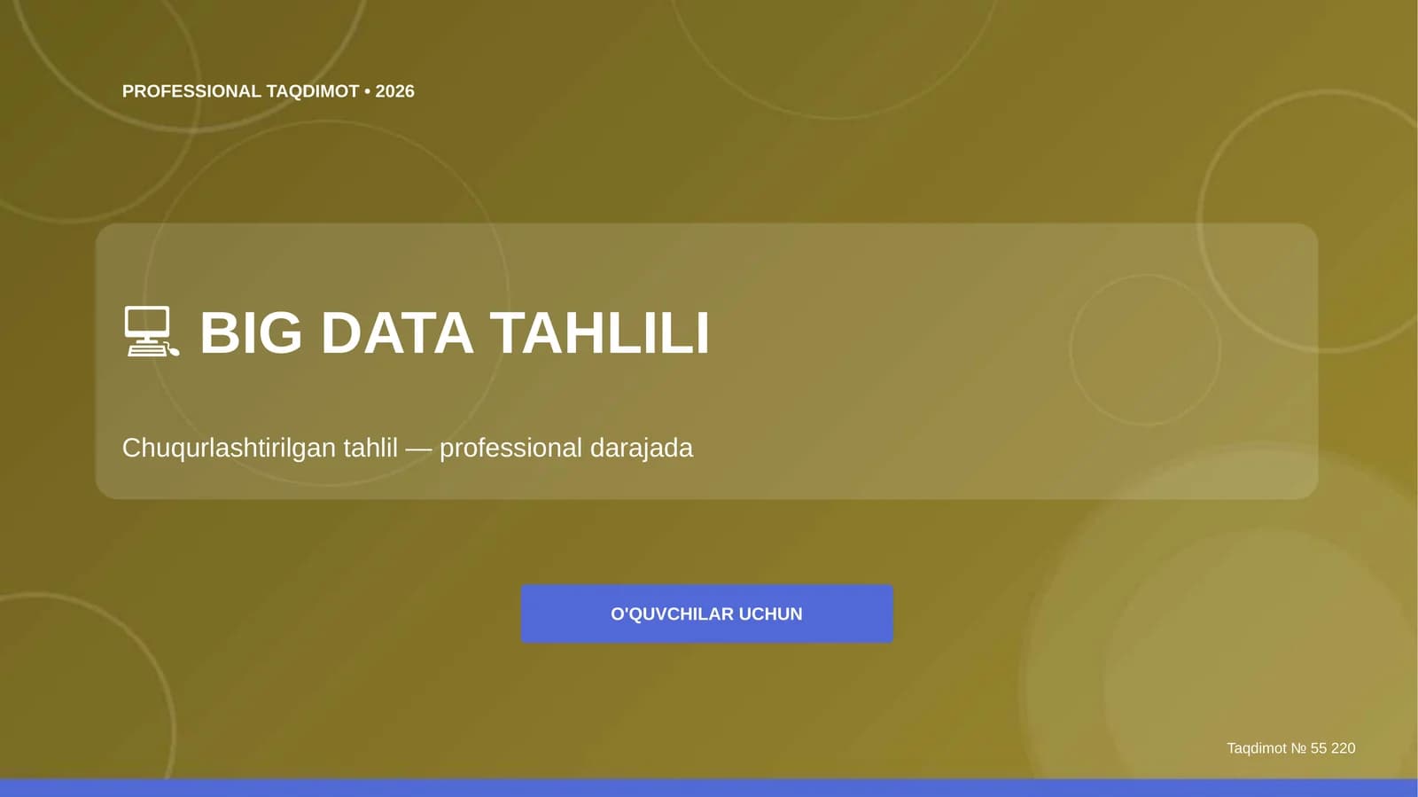 BIG DATA TAHLILI