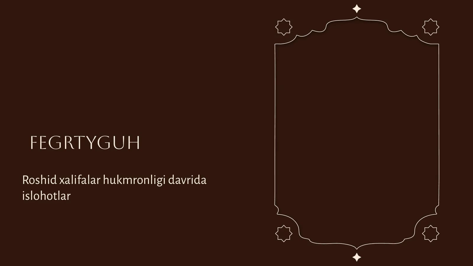 Roshid xalifalar hukmronligi davrida islohotlar