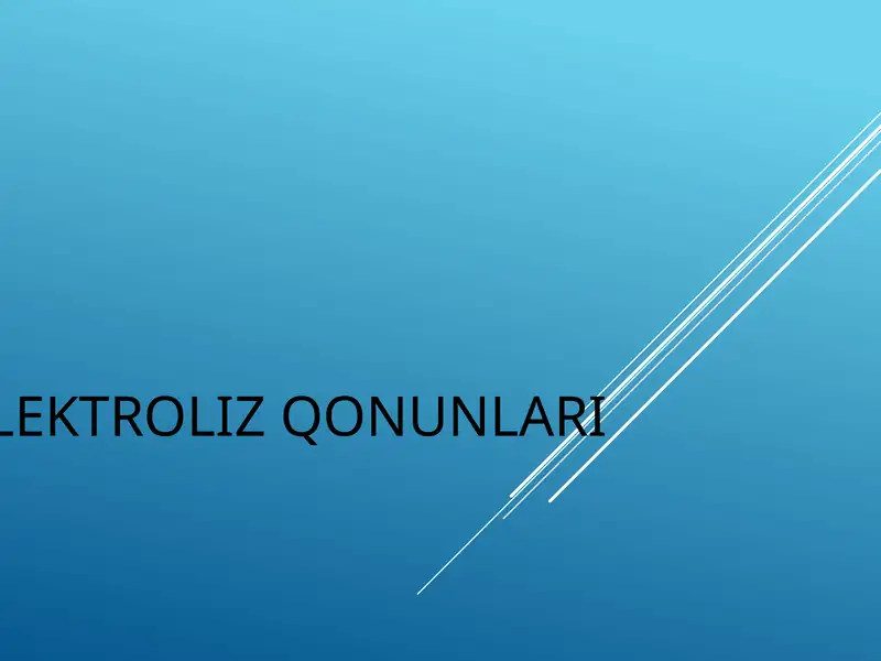 Elektroliz