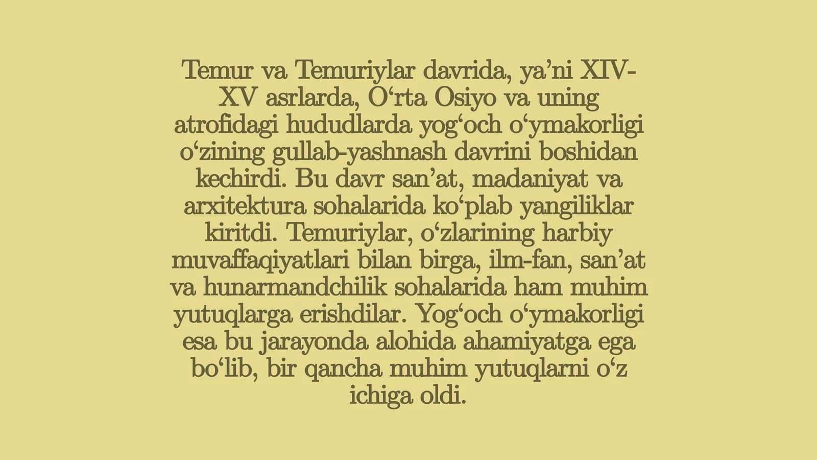 Temur va Temuriylar davri san'ati