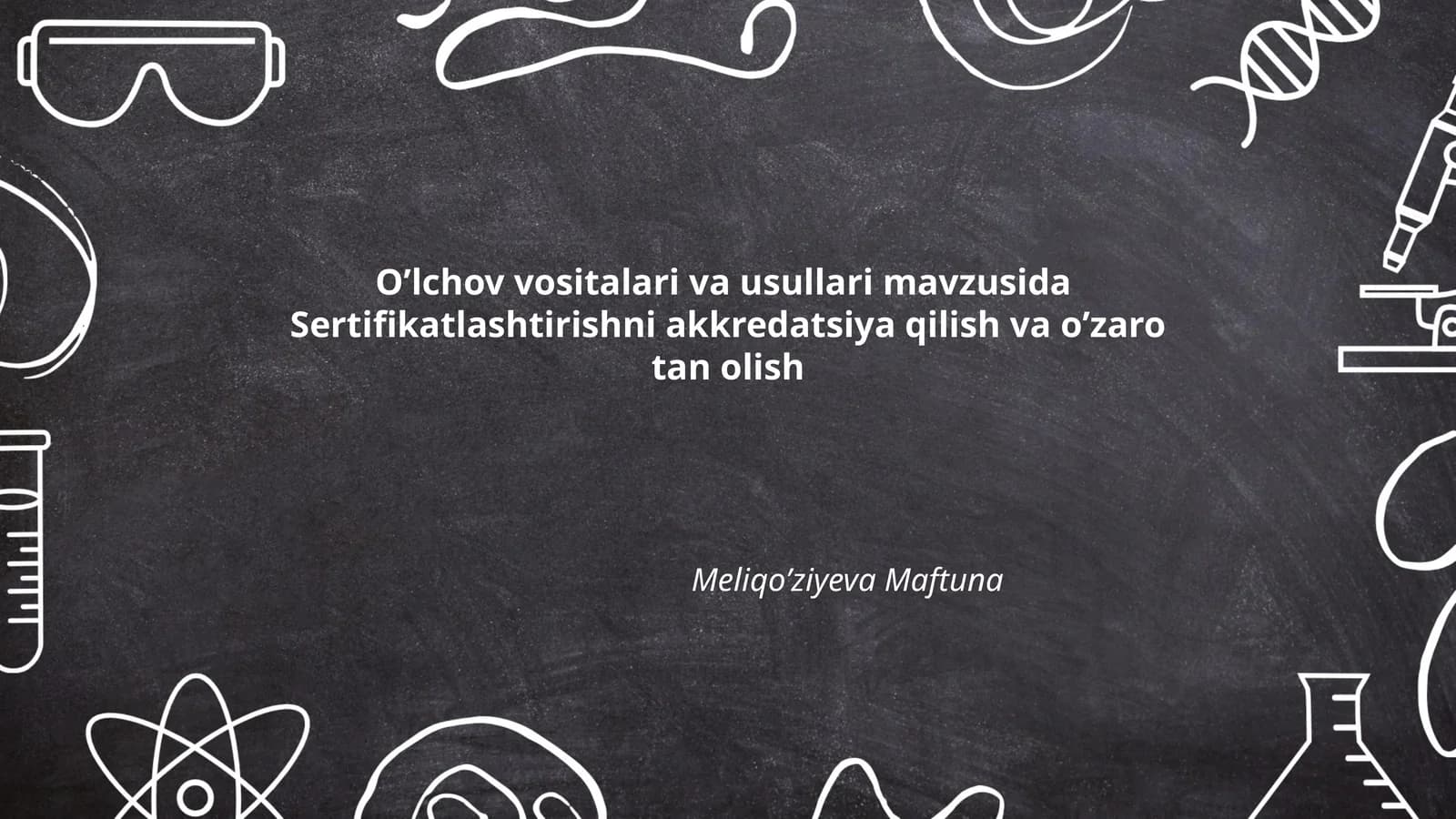 Oʼlchov vositalari va usullari mavzusida