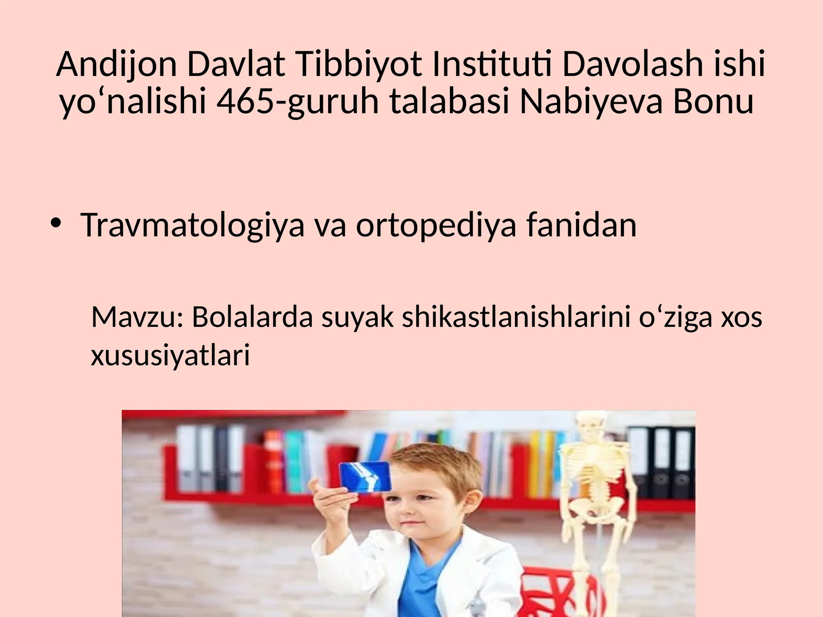 Suyak shikastlanishlarining oʻziga xos xususiyatlari