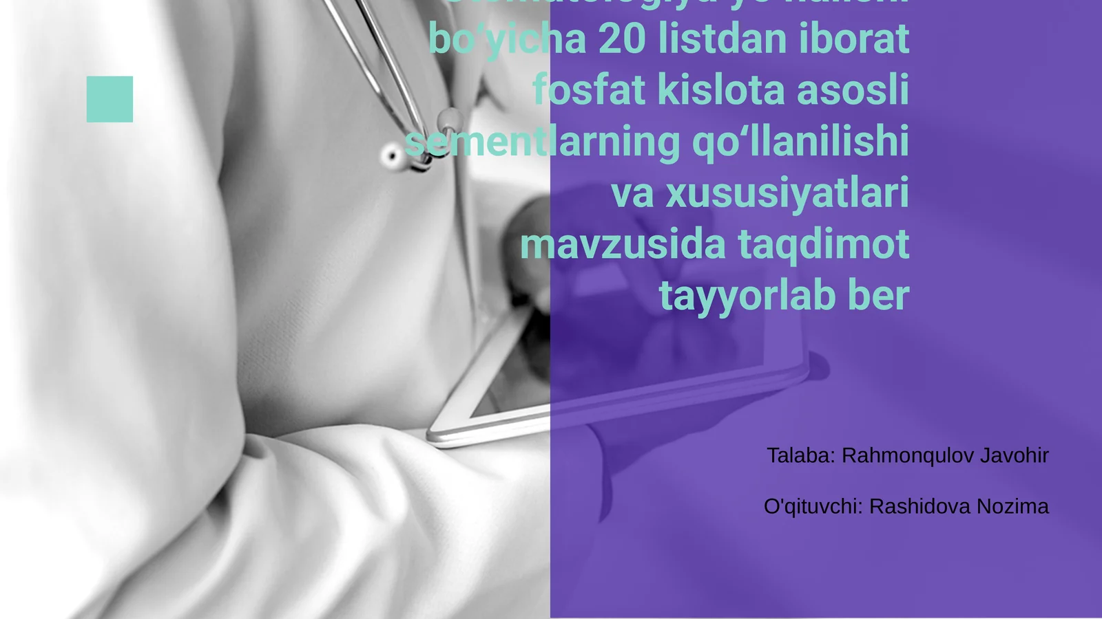 Fosfat kislota asosli sementlar