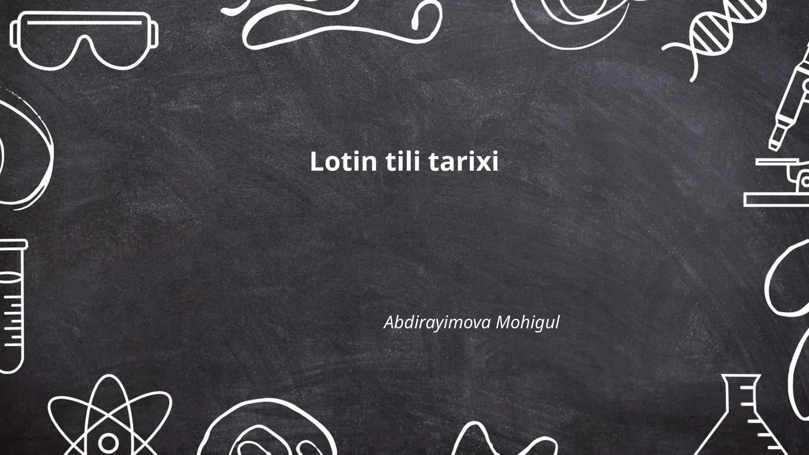 Lotin tili tarixi