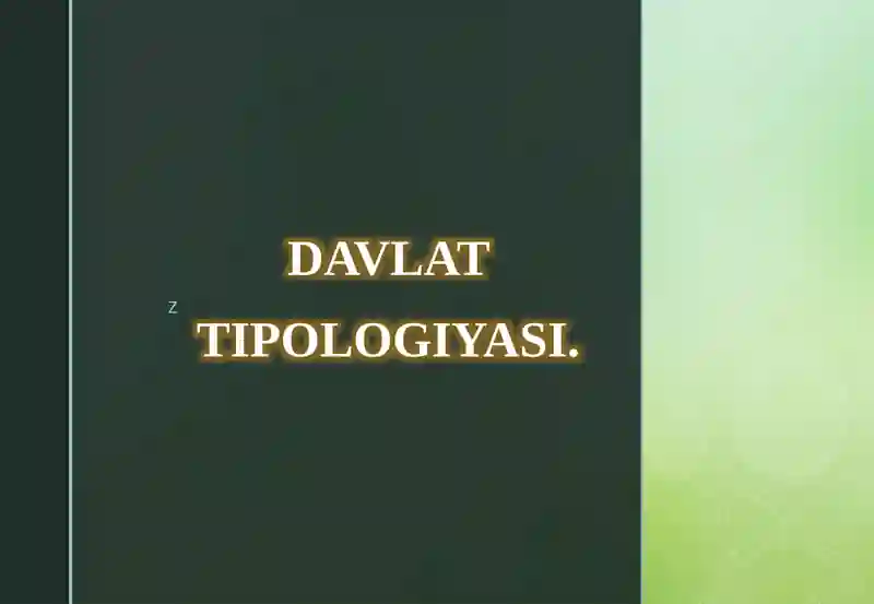 Davlat Tipologiyasi